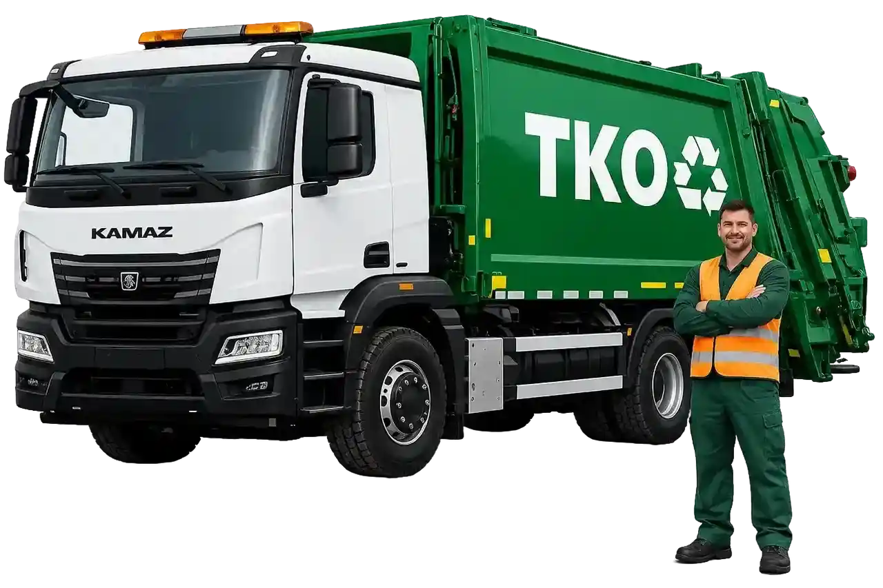 Работа водителем мусоровоза КАМАЗ категории CE в компании ТКО